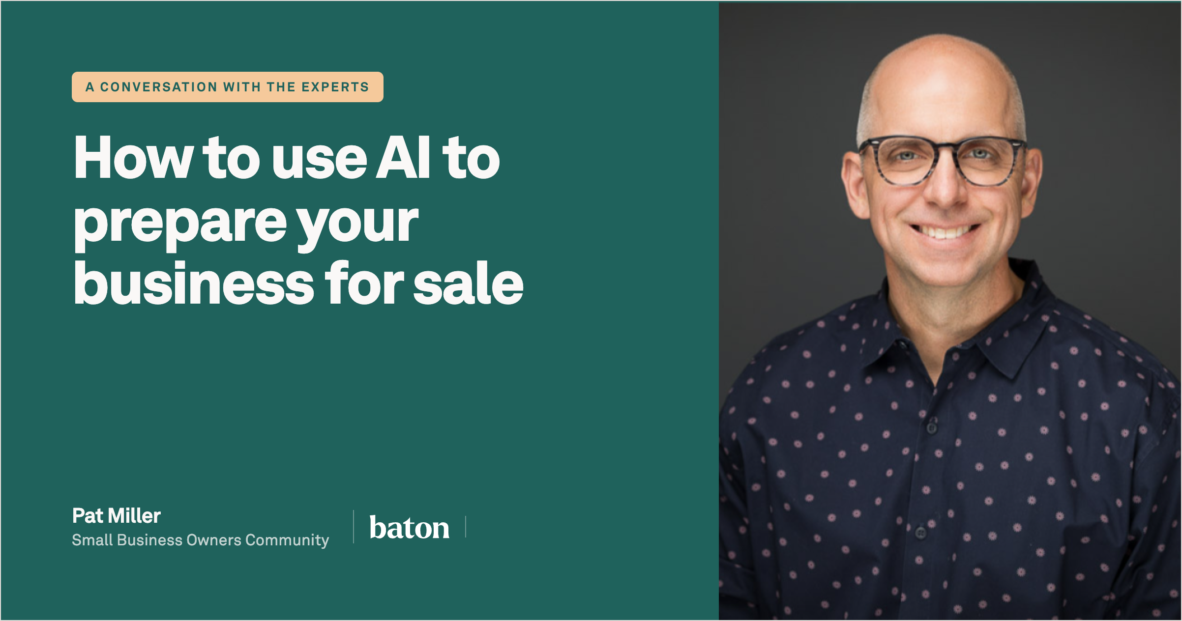 AI to prepare your business for sale